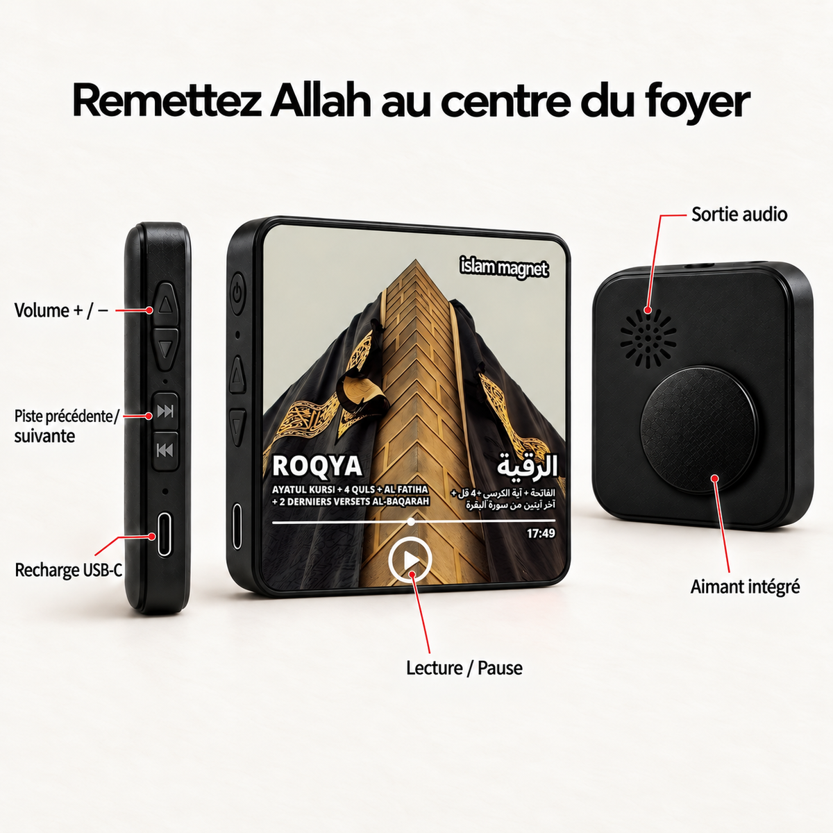 Magnet ROQYA - Protection du foyer.